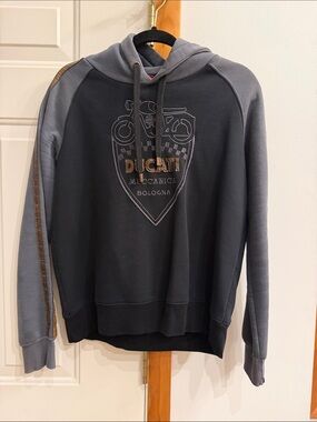 Ducati Men's Two-Tone Gray Pullover Hoodie